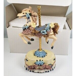 Melodies Country Fair Collection "If You Love Me" Heritage House Carousel Horse